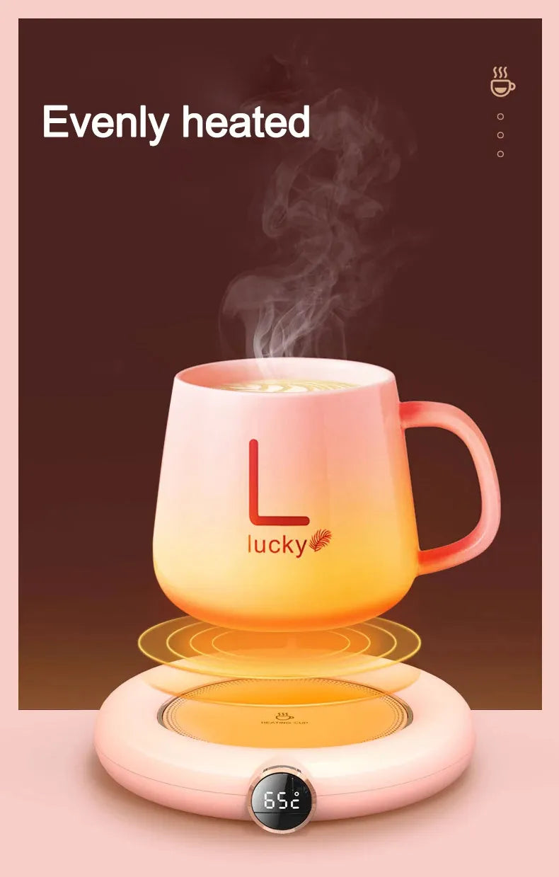 Cup Warmer Pad USB Charge Home Office 3 Temperatures Adjustable Heat Plate LED Display Electric Heater Mug Pad Winter Kitchen Gadgets