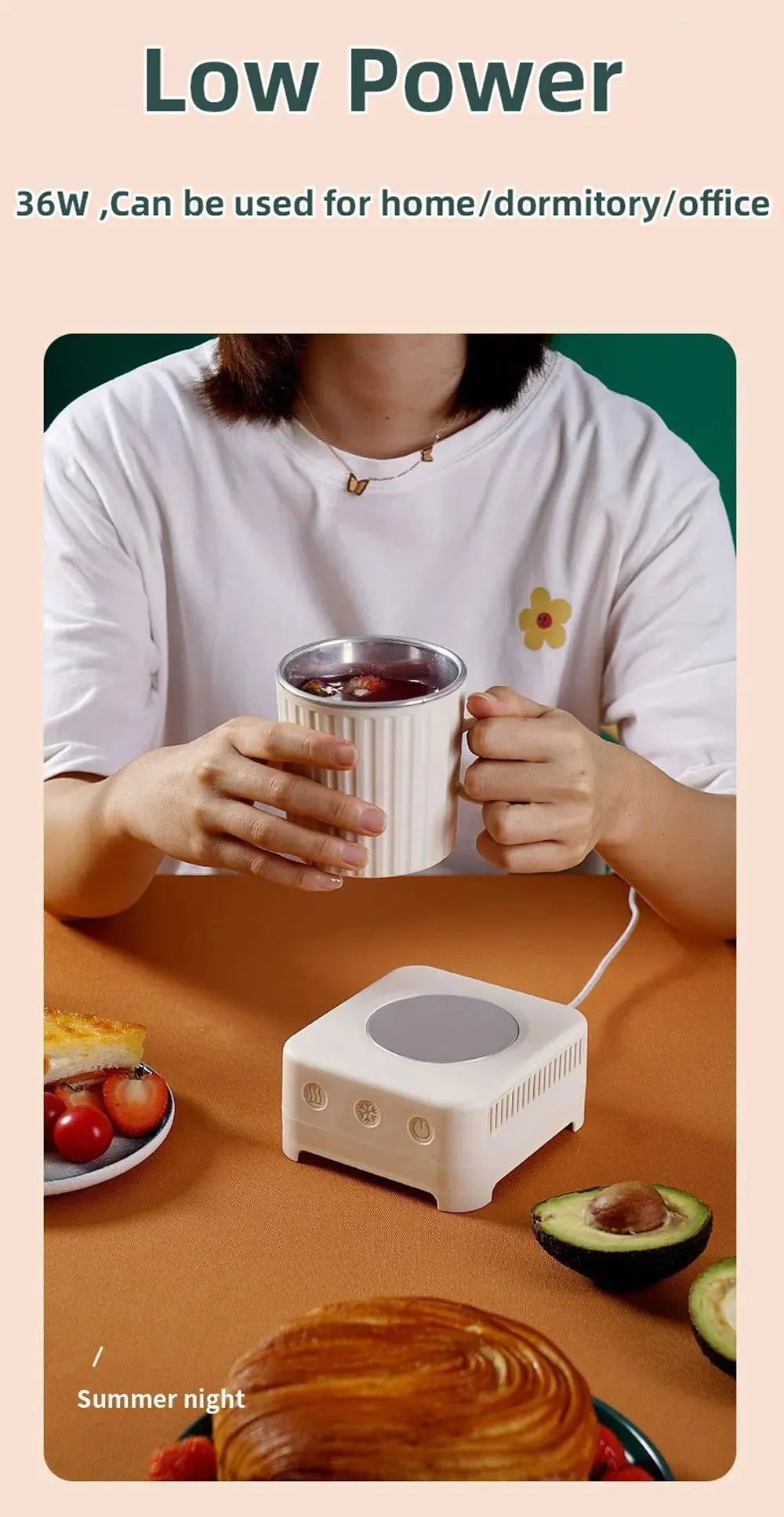 Mini Quick Cooling Cup Beer Beverage Rapid Refrigeration Ice Maker Machine Cold Drink Heating Home Dormitory Food Grade 400ml Kitchen Gadgets