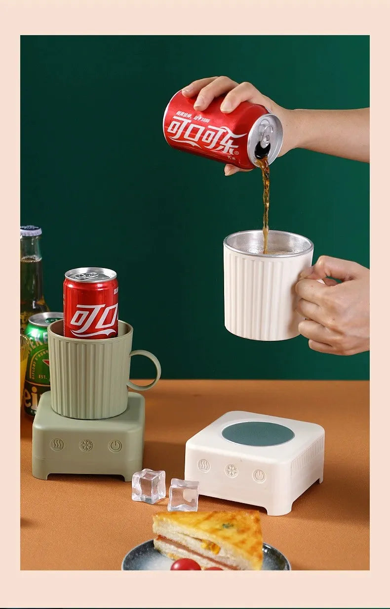 Mini Quick Cooling Cup Beer Beverage Rapid Refrigeration Ice Maker Machine Cold Drink Heating Home Dormitory Food Grade 400ml Kitchen Gadgets