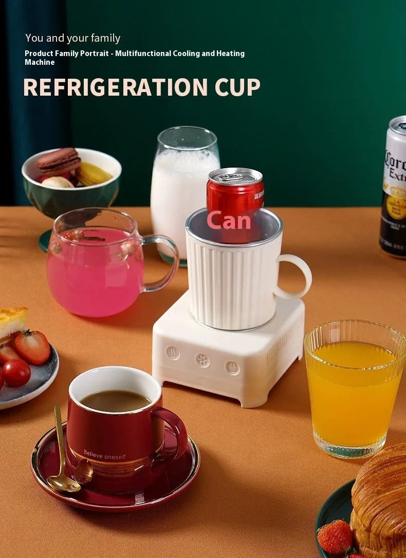Mini Quick Cooling Cup Beer Beverage Rapid Refrigeration Ice Maker Machine Cold Drink Heating Home Dormitory Food Grade 400ml Kitchen Gadgets