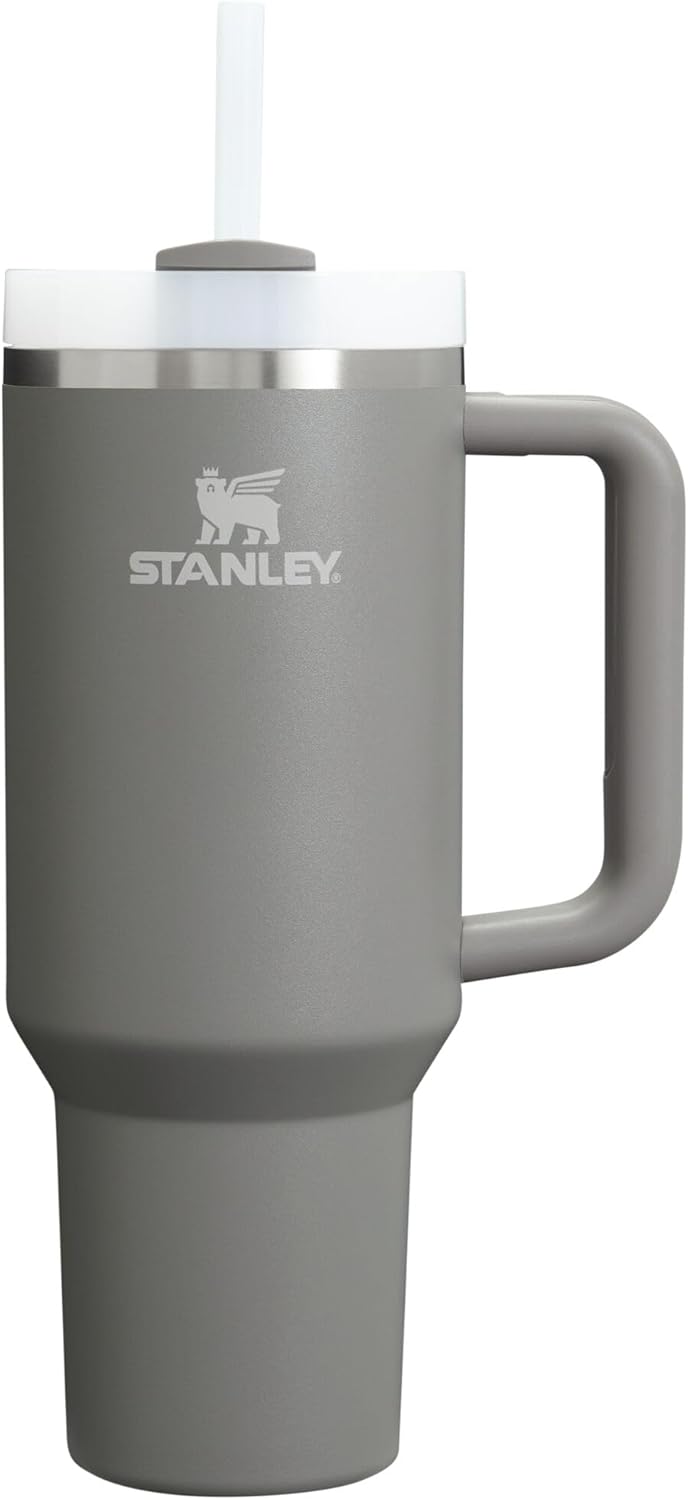 STANLEY Quencher H2.0 Tumbler with Handle and Straw 30 oz | Flowstate 3-Position Lid | Cup Holder Compatible for Travel | Insulated Stainless Steel Cup | BPA-Free | Rose Quartz 2.0
