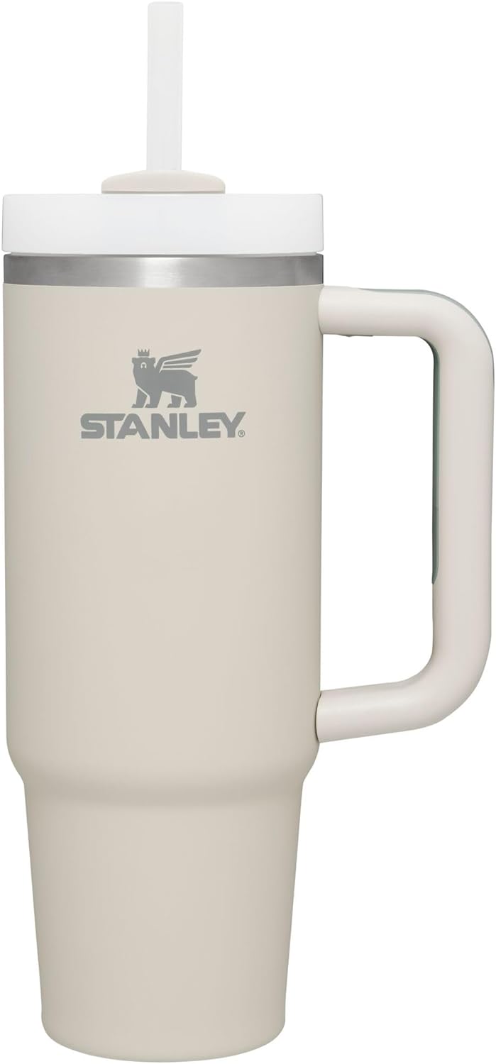 STANLEY Quencher H2.0 Tumbler with Handle and Straw 30 oz | Flowstate 3-Position Lid | Cup Holder Compatible for Travel | Insulated Stainless Steel Cup | BPA-Free | Rose Quartz 2.0