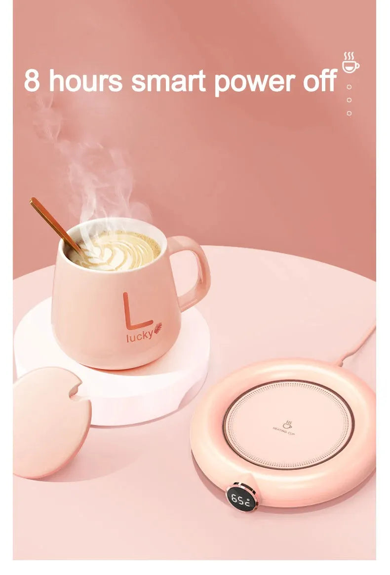 Cup Warmer Pad USB Charge Home Office 3 Temperatures Adjustable Heat Plate LED Display Electric Heater Mug Pad Winter Kitchen Gadgets